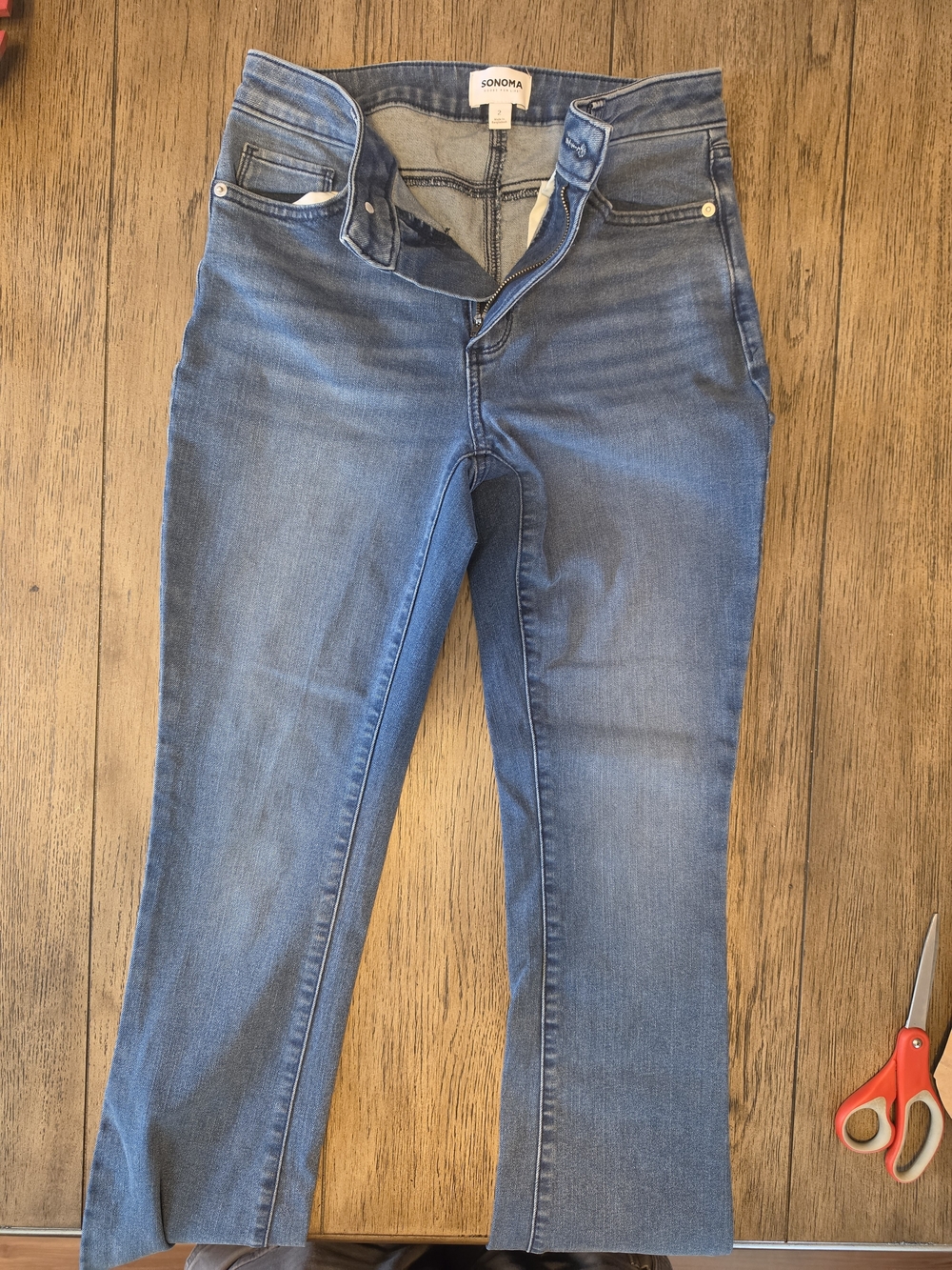 SONOMA Straight-Leg Jeans in Medium Blue Wash